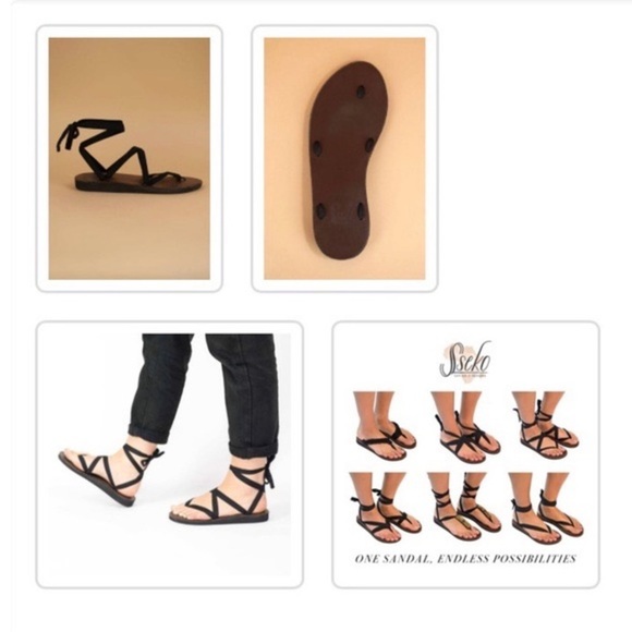 Sseko | Leather ribbon gladiator sandals | 8 - Picture 13 of 15